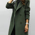Mette | Elegant Double-Breasted Coat - Army Green